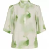 Ane Blouse - Green Watercolor