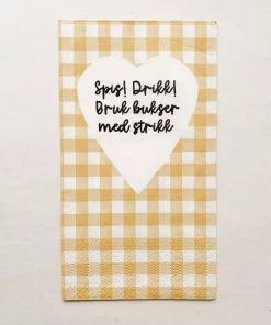 Serviett - "Spis drikk"