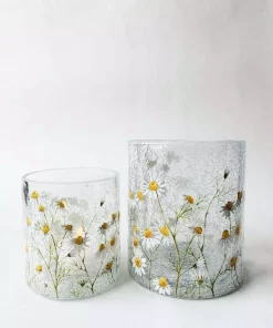 Lysglass Krakelert S - Kamille