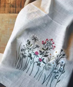 Kjøkkenhåndkle Brodert - Blomstereng
