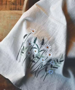 Kjøkkenhåndkle Brodert - Margeritter