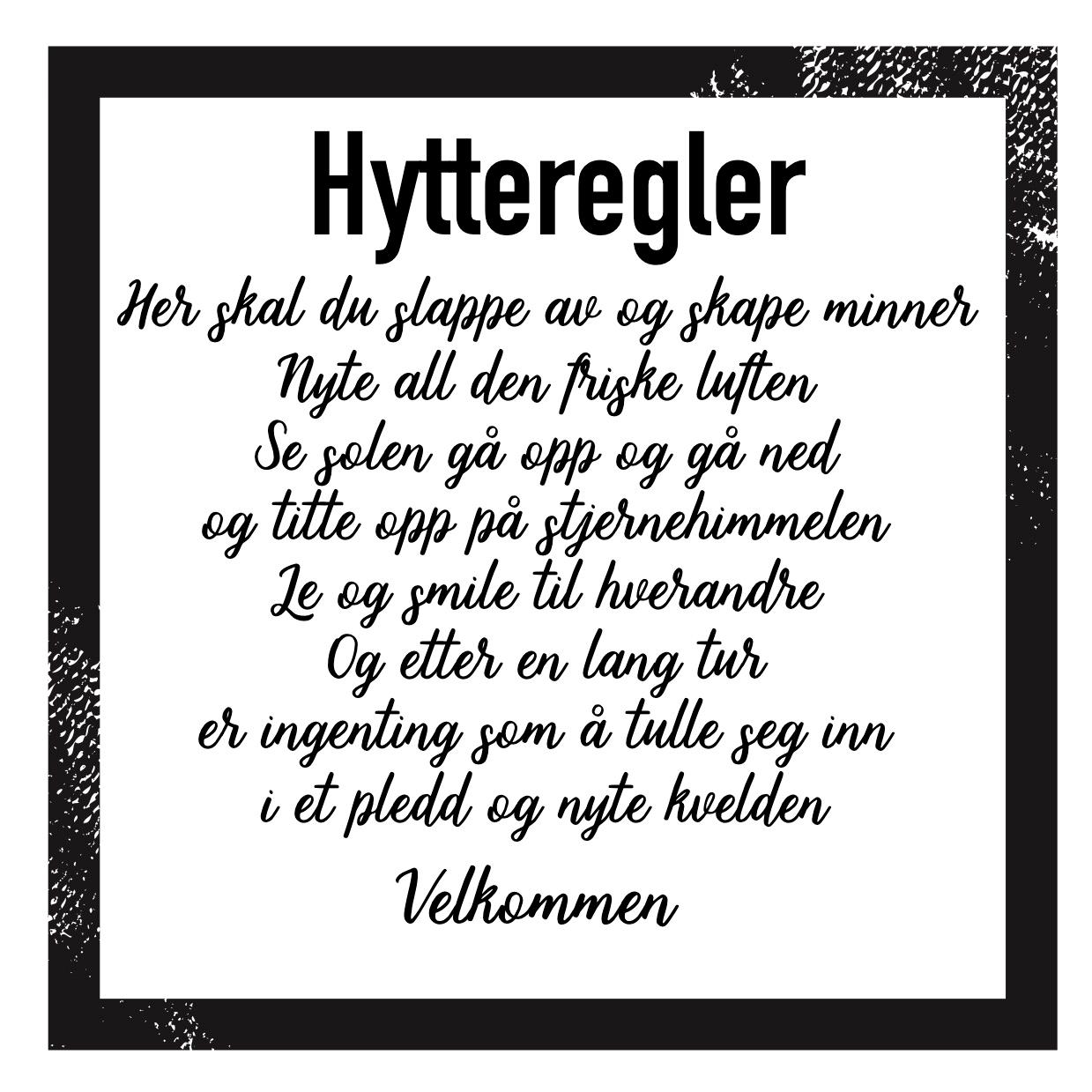 BC Serviett Lunch 33x33cm Hytteregler