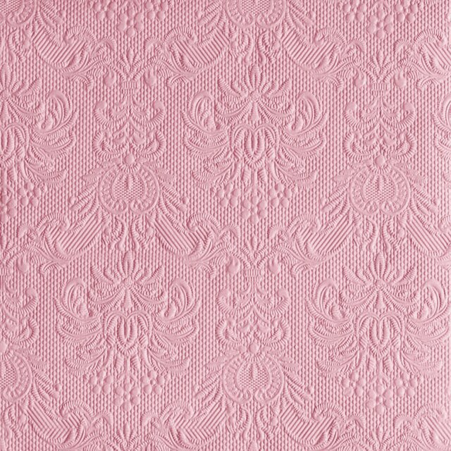 Elegance Kaffeserviett 25x25 cm Pastell Rose