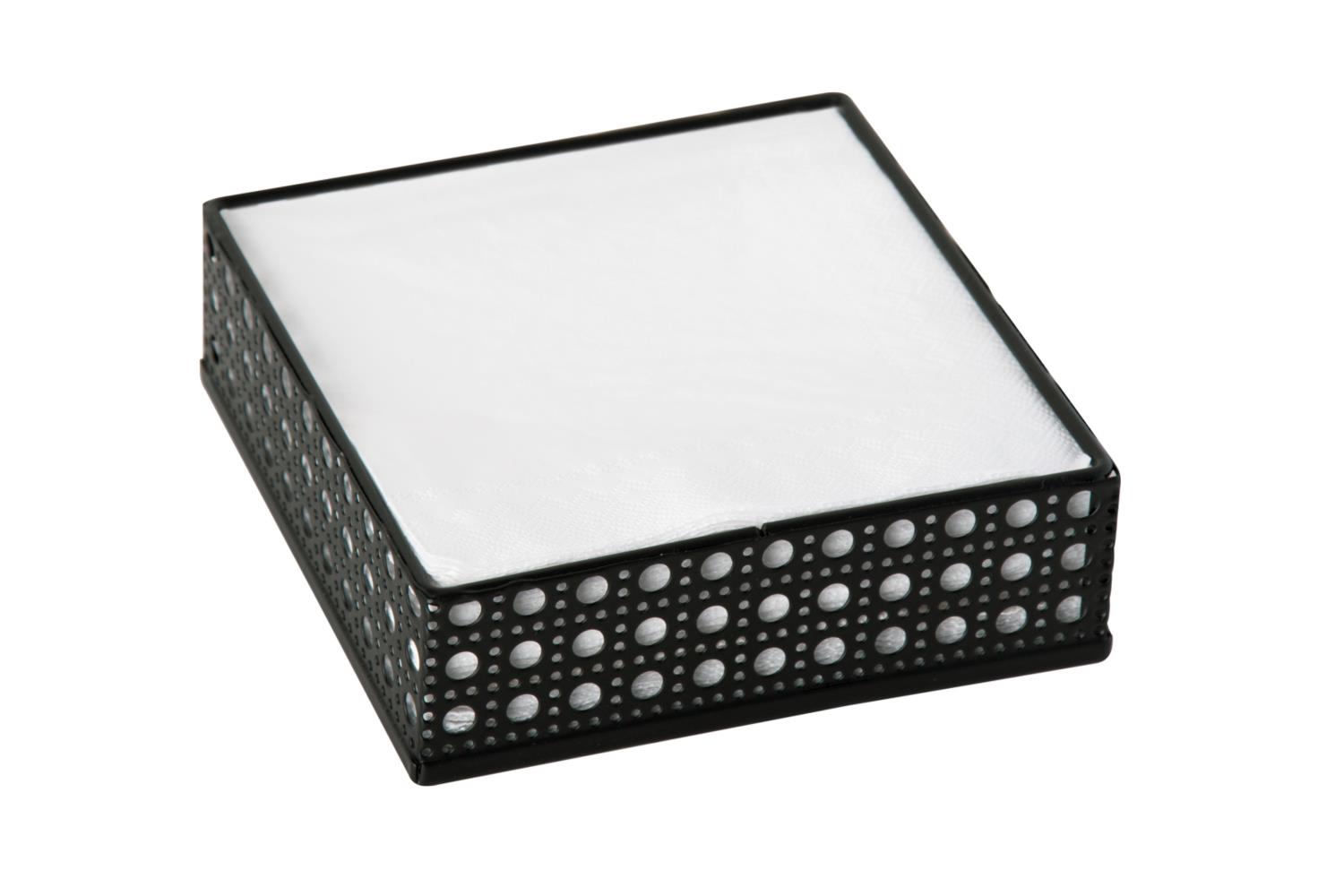 IHR Serviettholder, Sort Metal Kaffe