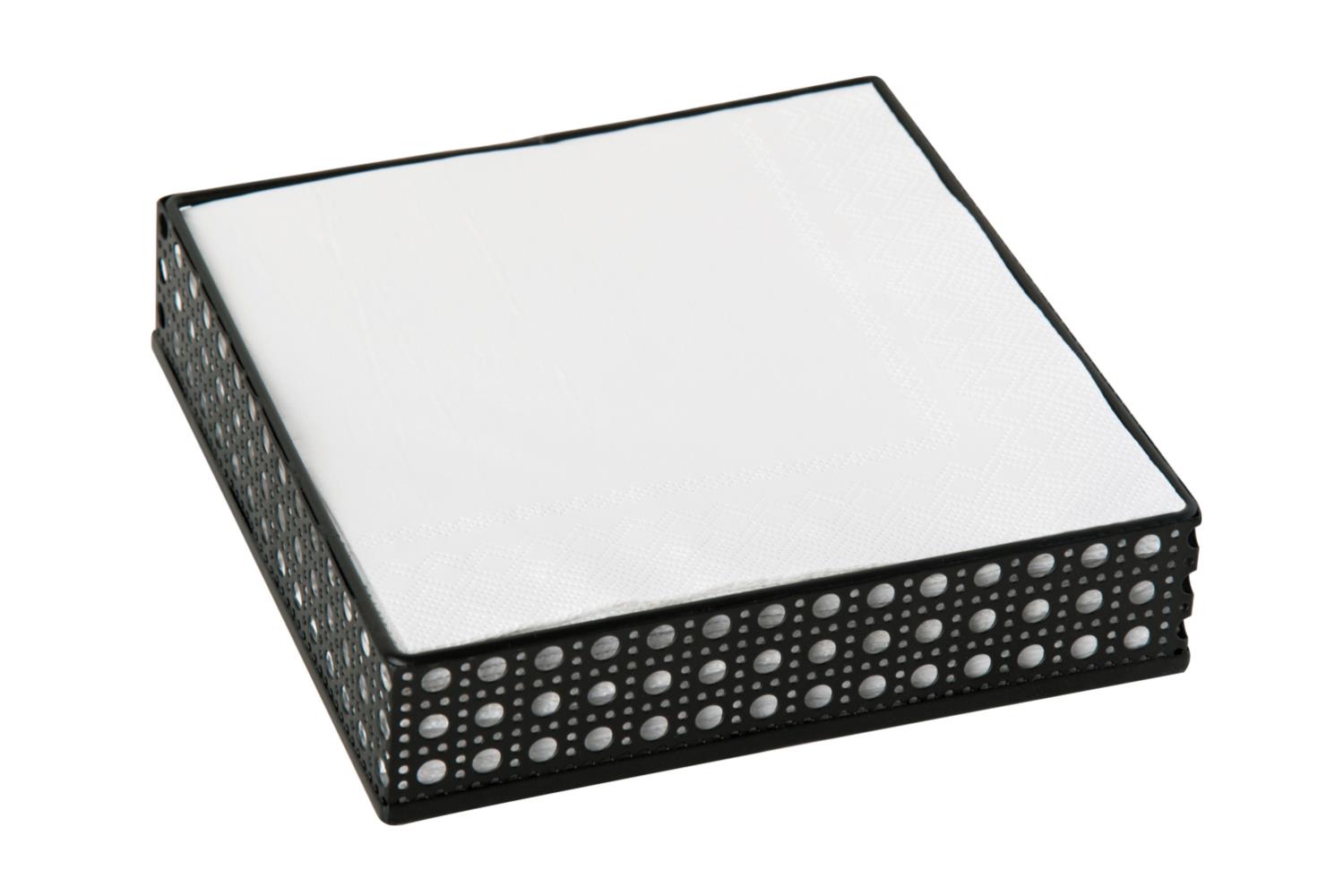 Serviettholder Sort Metal Lunsj