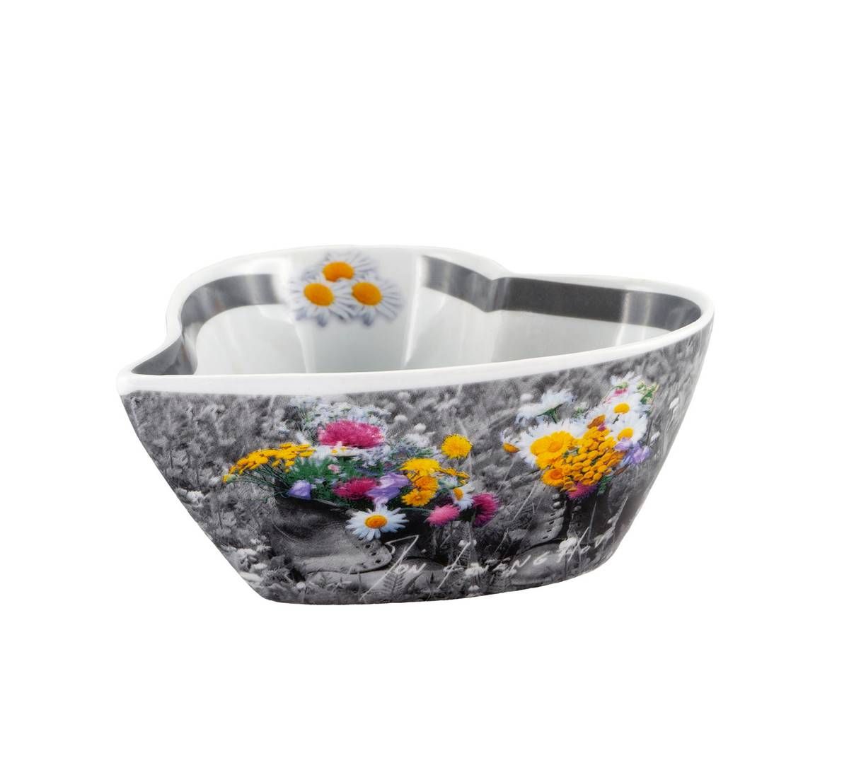 Pryd Hjerteformet skål,Blomst i sko