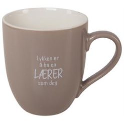 Krus "Lykken er å ha en LÆRER som deg"