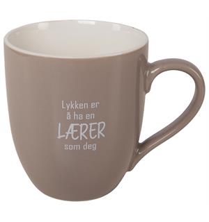Krus "Lykken er å ha en LÆRER som deg"