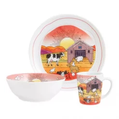 Porsgrund barneservise Norske Gårdsdyr