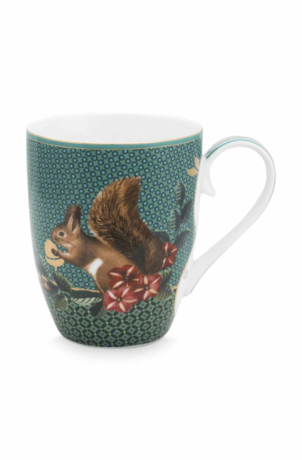 Pip Studios Krus Winter Wonderland Ekorn Grønn 350 ml