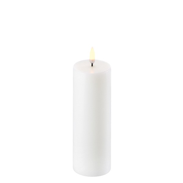 UYUNI Lighting-LED Pillar Candle Nordic White 5,8x15 cm