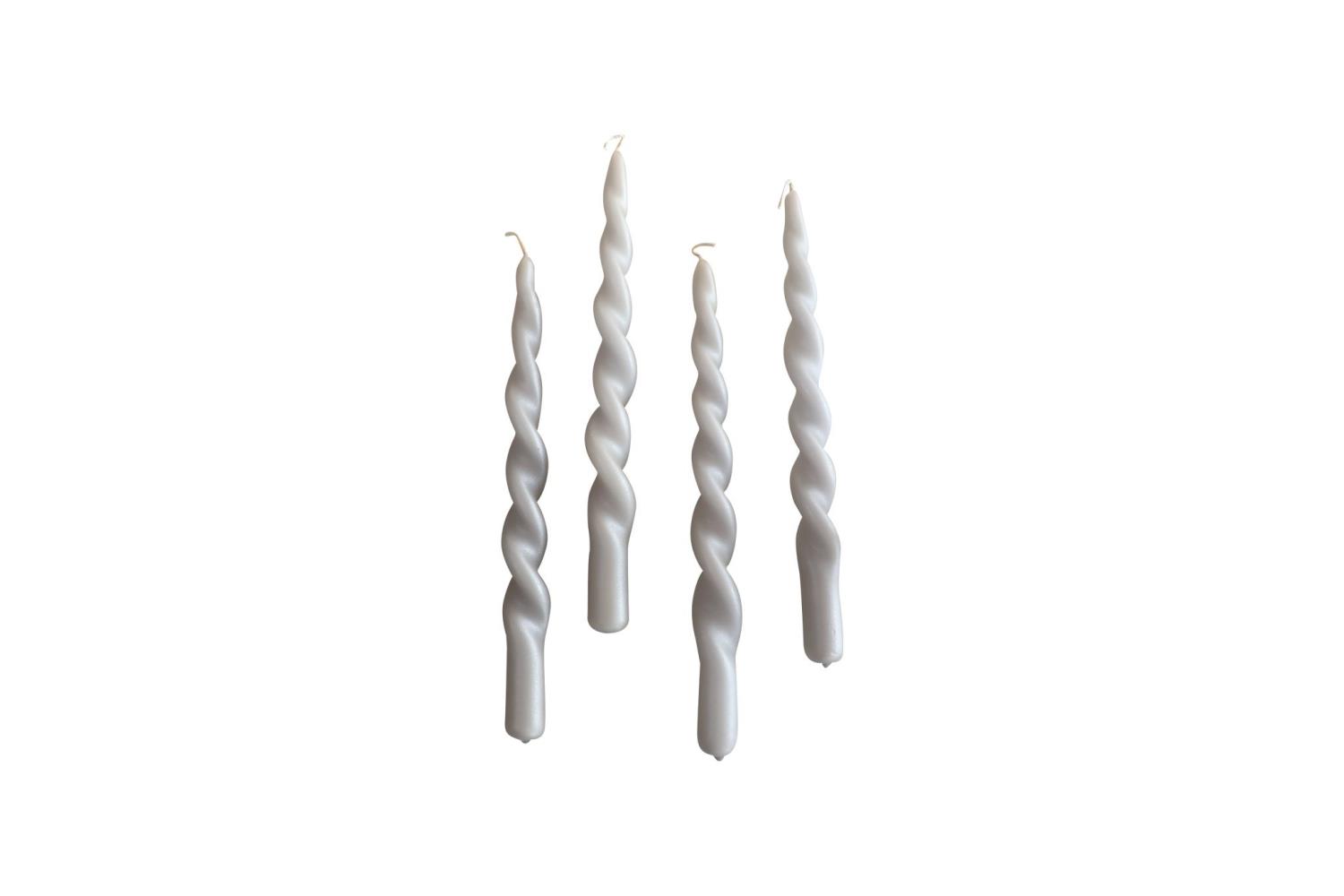 Specktrum. The pearl candle collection. 4 stykk per boks. Fully curled. Grey Pearl.