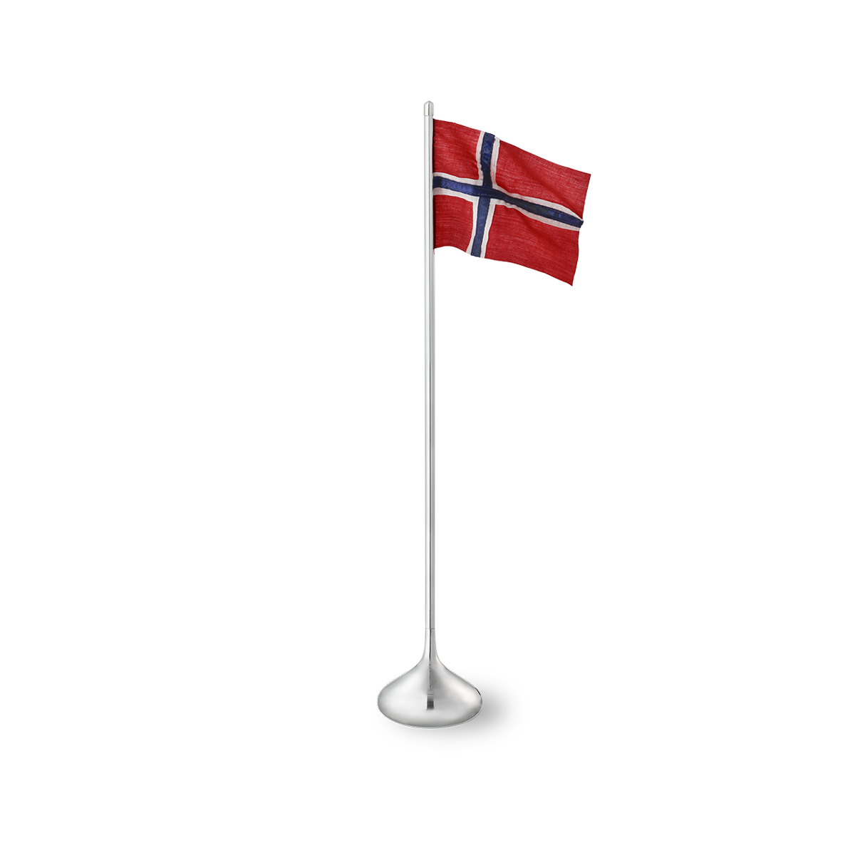 Bordflagg norsk H35 sølvfarget