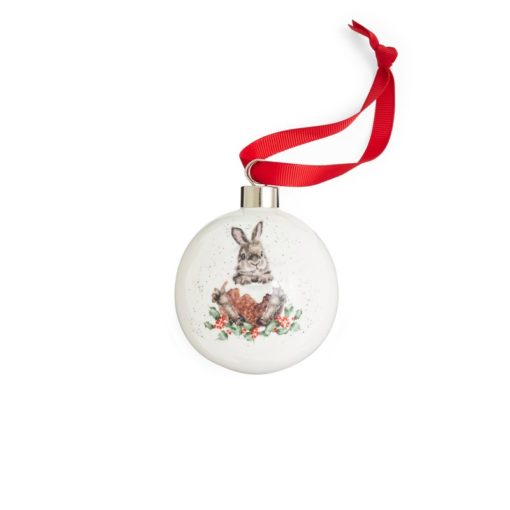 Wrendale XMas Bauble Merry Little XMas