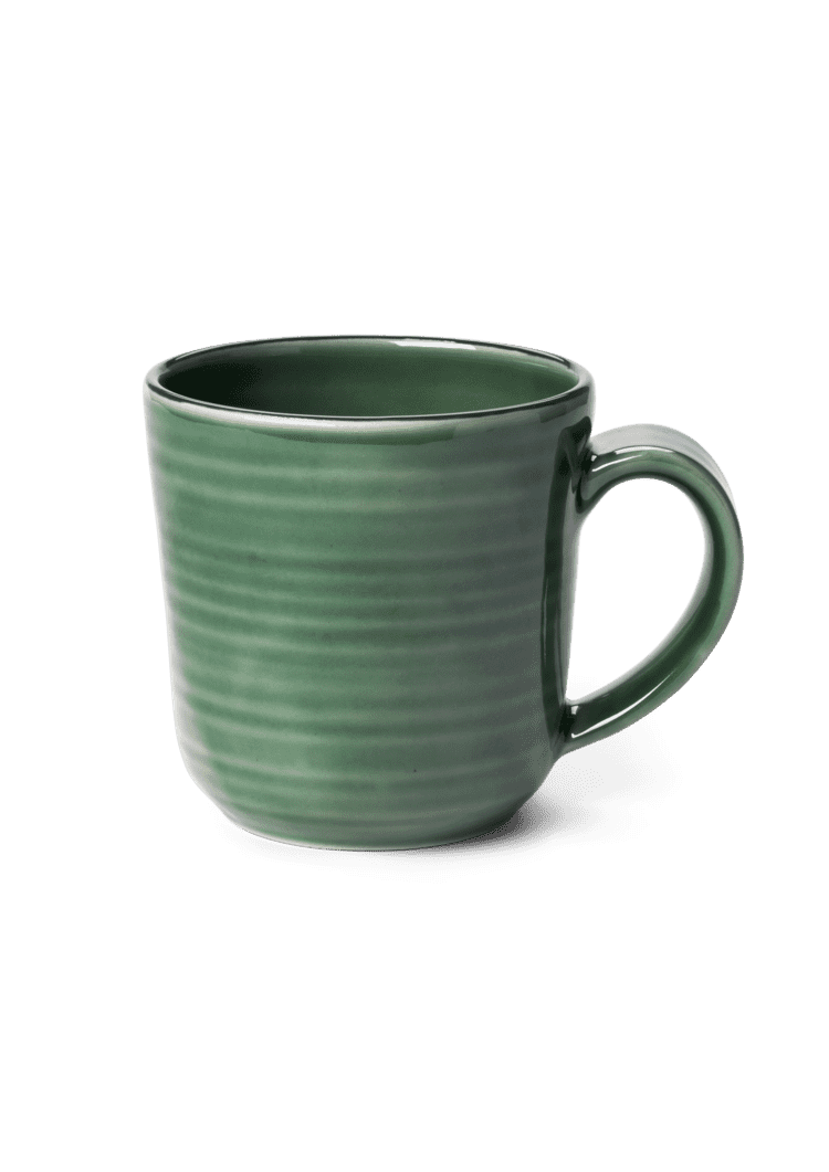 Color kopp med hank 33 cl sage green