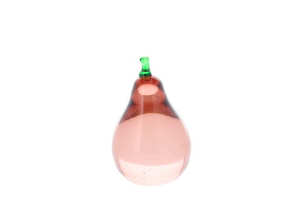 Villa Styles Pære i Mørk rosa glass 6,5 x 10,5 cm