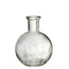 Vase flaske ø8x10 cm klart glass