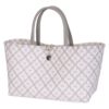 Handed By Mini Motif Bag Shopper pale grey with white pattern