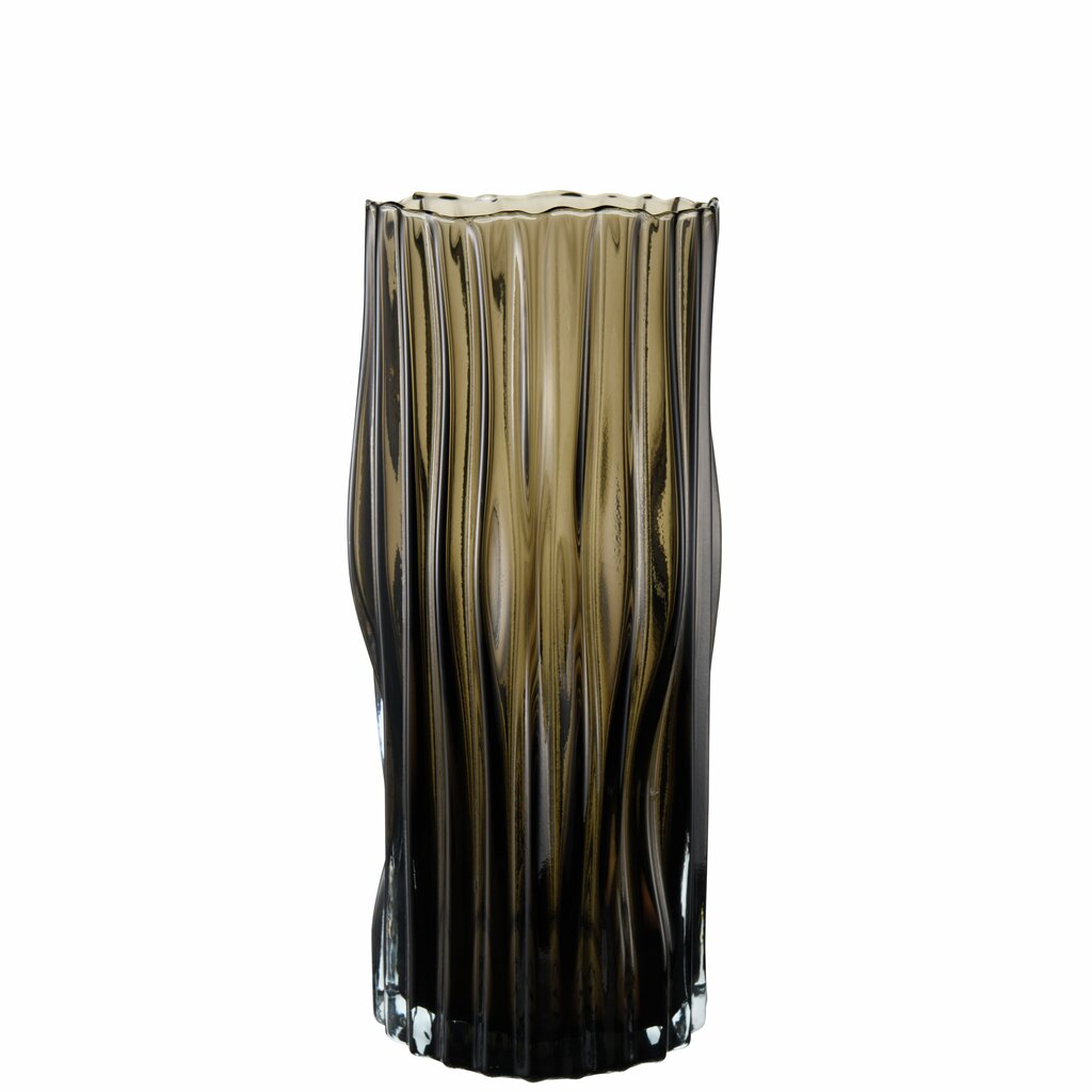 Edelweiss Vase BAYAN brun/grå H:30 D:13