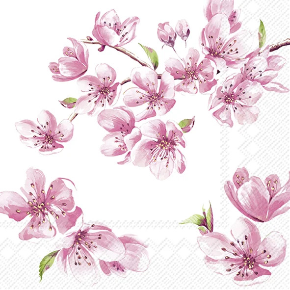 IHR Servietter 33x33 Sakura Rose lunsj