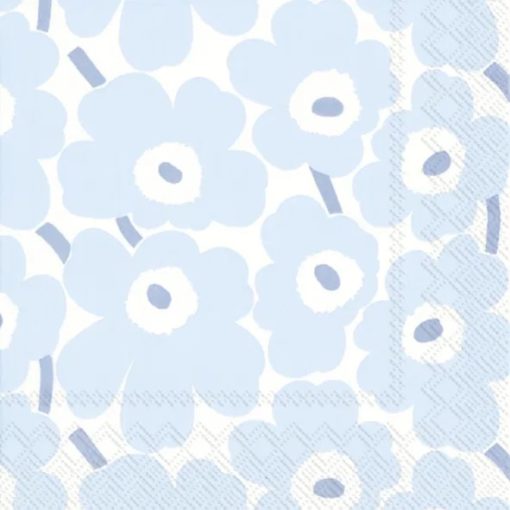 IHR Servietter lunch 33x33 cm, MINI UNIKKO light blue