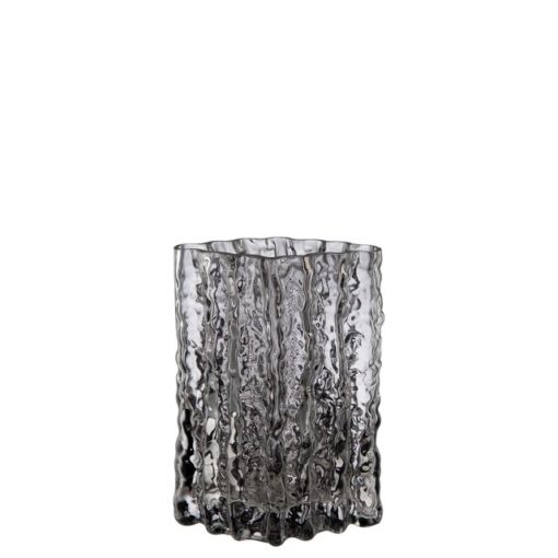 Edelweiss ICEY Glassvase D15,7 H20,8 cm grey