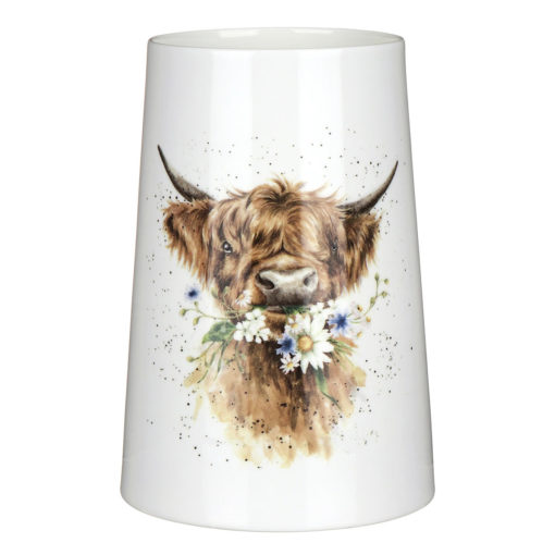 Wrendale Vase 20 cm Daisy cow