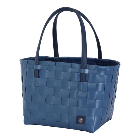 Handed By Color Match shopper deep ocean blue