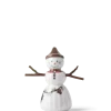 Hammershøi Christmas Snøjente H8 cm hvit m/deko