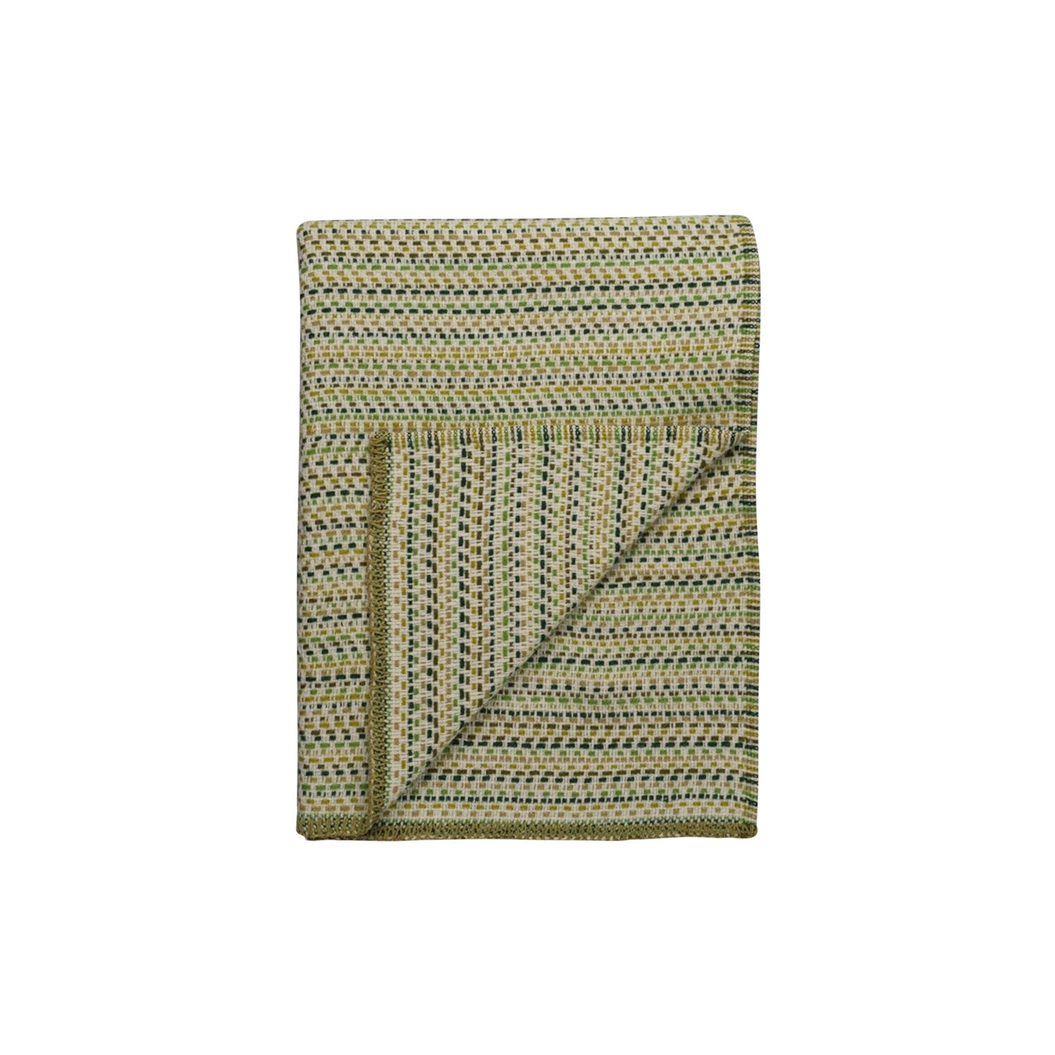 Røros Tweed Pledd JULI Greens Throw