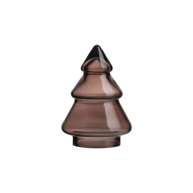 Juletre glatt 9,8 cm mørk kakao