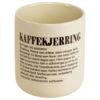 Krus hvit m/sort tekst "Kaffekjerring"