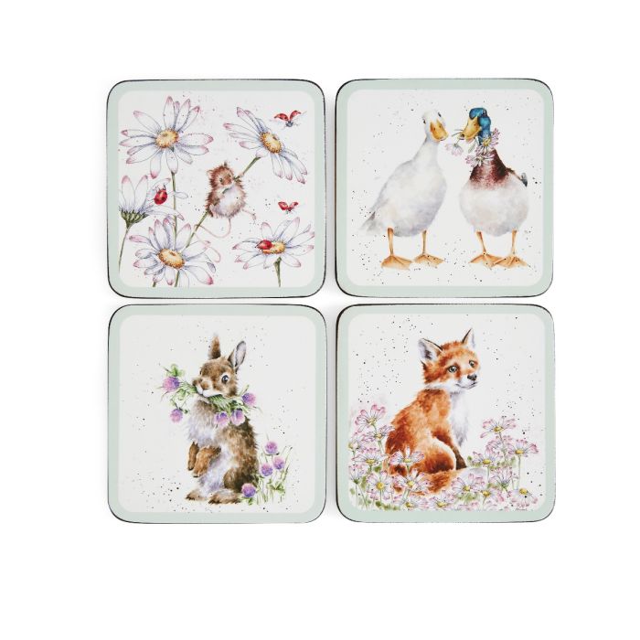 Wrendale Coasters WILD Flower 4 stk