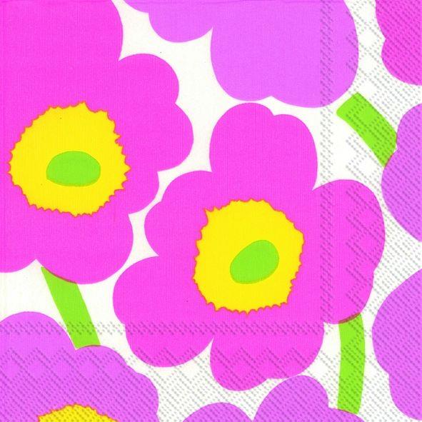 Marimekko Lunsjserviett Unikko light pink