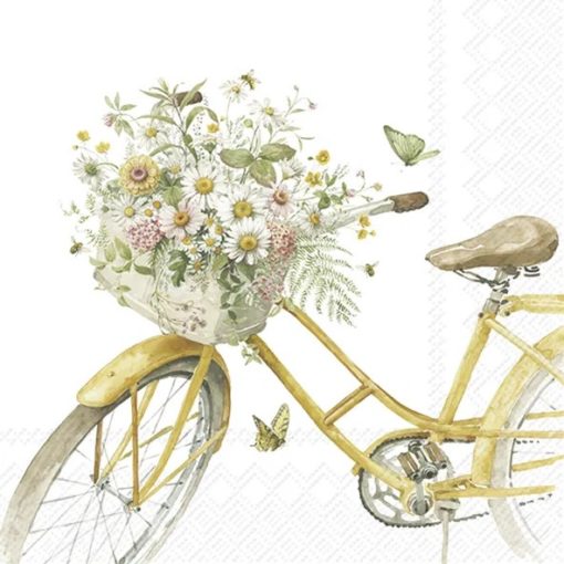 Ihr Servietter Lunch FLOWER BIKE