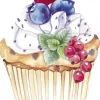 IHR Servietter lunsj SWEET CUPCAKE shaped