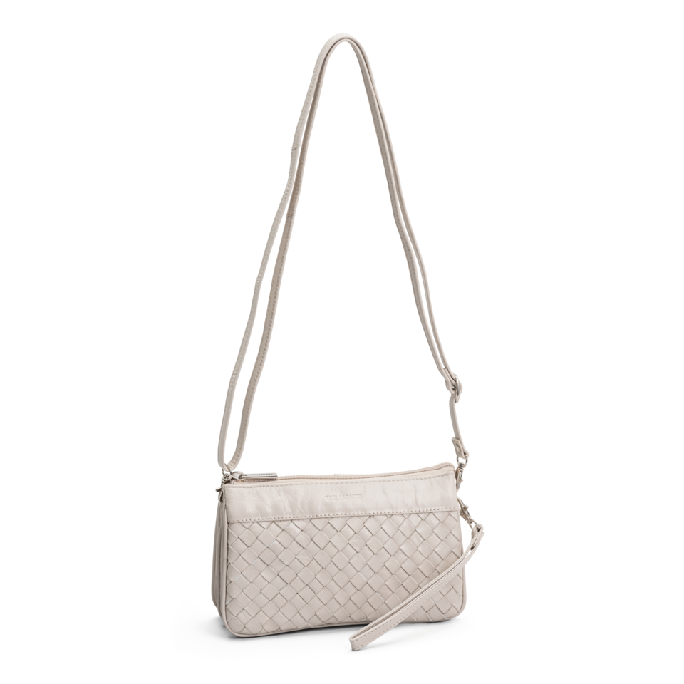 The Monte clutch i skinn, beige