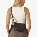 Adax Lucca shoulder bag Celeste dark brown