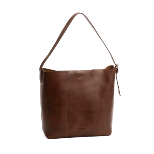 HOUSE of SAJACO Bucket bag i skinn cognac