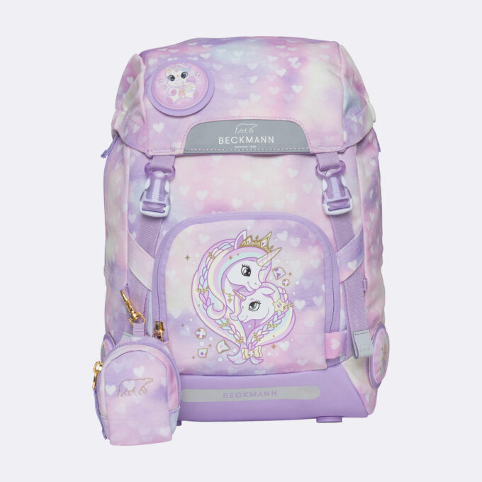 Beckmann 1.kl sekk CLASSIC  Unicorn Princess Purple