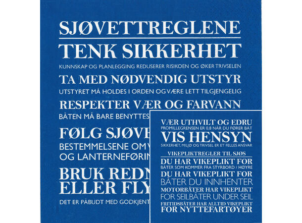 BC Servietter Lunch, Sjøvettregler