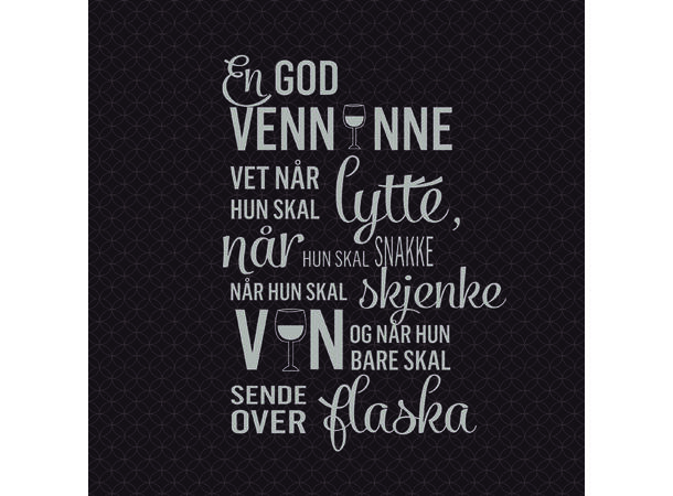 BC Servietter Lunch, En god veninne ...