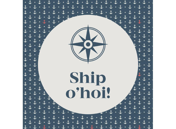 BC Servietter Lunch, Ship O"Hoi