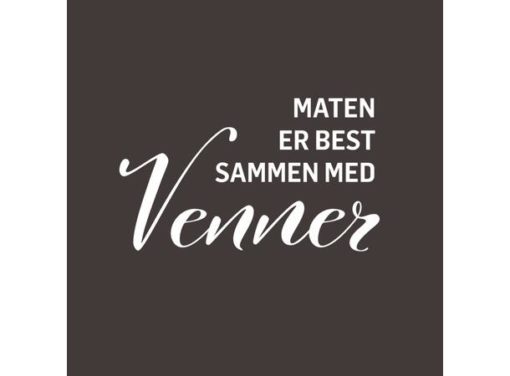 BC Servietter Lunch, Maten er best sammen med Venner