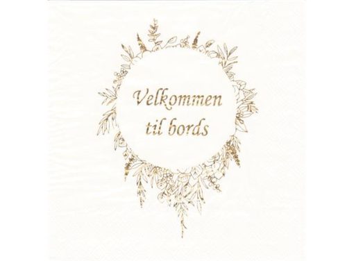 BC Serviett lunsj  Gull Velkommen til bords