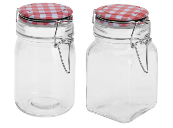 BC Krukke glass oppbevaring 250ml 2ass