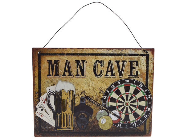 BC Skilt metall Man cave 20x15cm