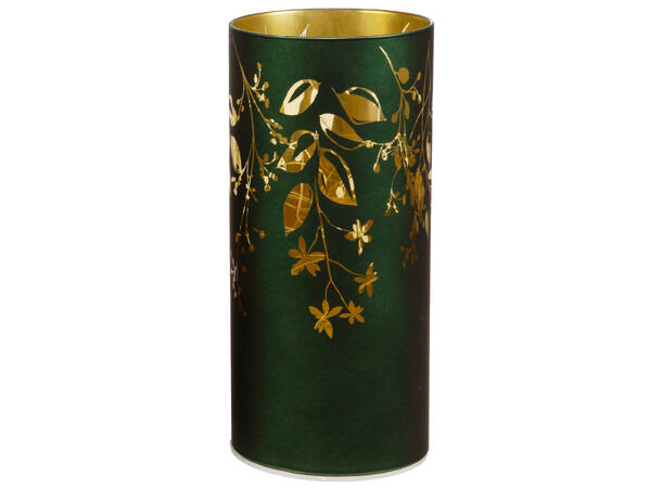 BC Lyslykt/LED Bladranker Grønn 9x20cm