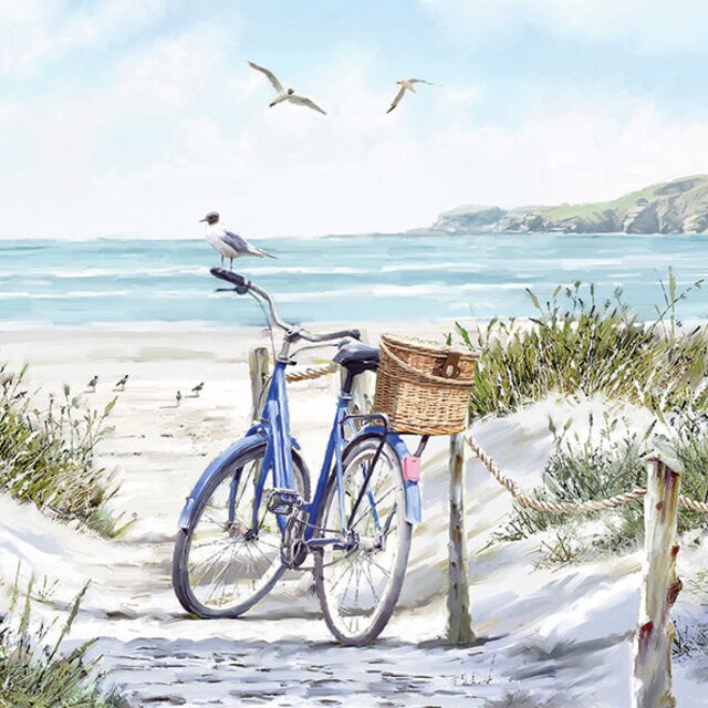 Ambiente Servietter Lunch , Bike at the beach