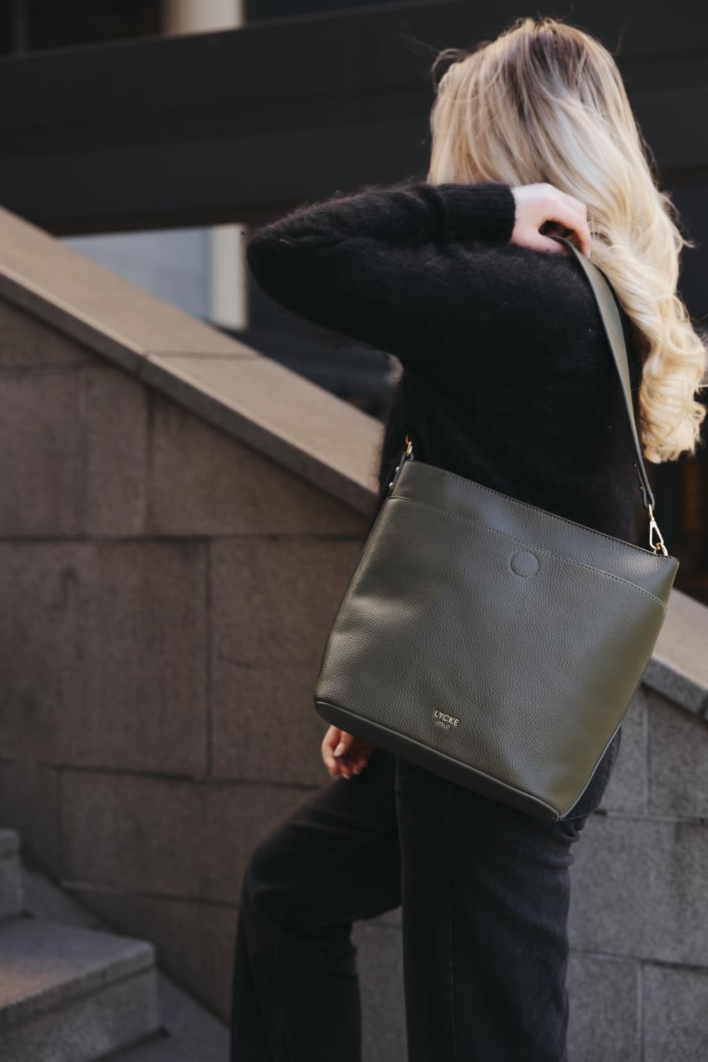 LYCKE Kampanje Bucket bag VERA Taupe